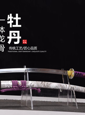 高锰钢手工锻打中短胁差肋差日本武士刃龙泉武术刀剑摆件未开刃