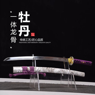 高锰钢手工锻打中短胁差肋差日本武士刃龙泉武术刀剑摆件未开刃