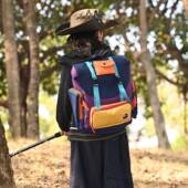 2026新款 儿童双肩包撞色拼接大容量书包男女童轻便出游背包户外包