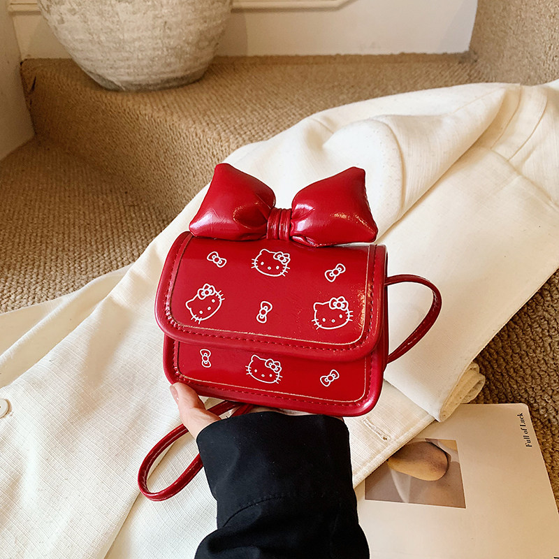 女童新年红色小方包公主宝宝可爱蝴蝶结Hello Kitty斜挎包拜年包,玩具/童车/益智/积木/模型,斜挎包/拎包/腰包,淘宝优惠券,粉丝福利购,淘宝优惠卷