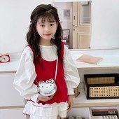 2025新款 超迷你可爱卡通零钱配饰小包女童洋气出游单肩斜挎字母包