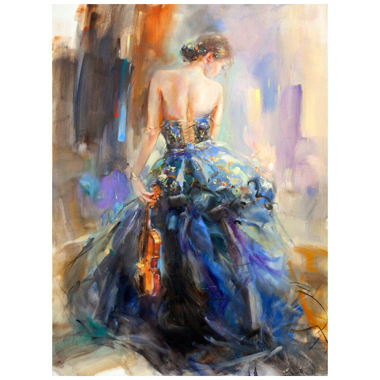 Precision printing Yamu DMC Cross stitch Kit a living room bedroom European style Famous paintings Painting figures Fiddlerin the Home Fabric , Stitch &amp; Tools Accessories , Cross Stitch Kit  category - from Buy2taobao.com to provide professional Taobao agent buy service