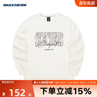 L324U059 打底衫 0074 针织套头卫衣冬宽松舒适长袖 斯凯奇男女同款