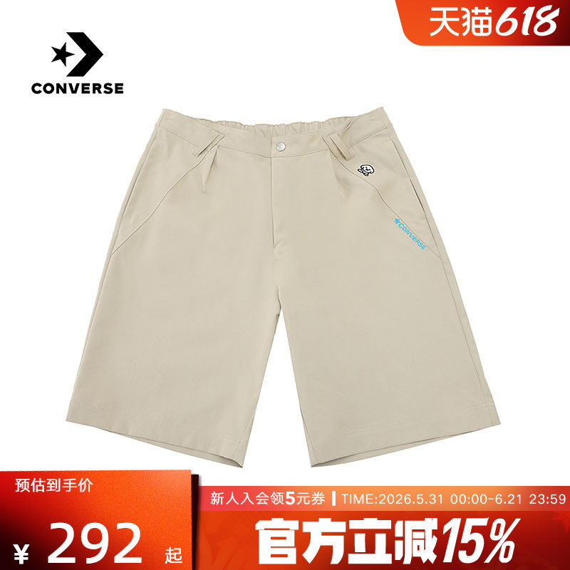 Converse匡威2026夏新款男士运动休闲宽松舒适梭织短裤MCK180-J3W