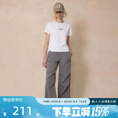 Converse匡威2026夏男女同款运动休闲宽松圆领短袖T恤 UCK176-W70