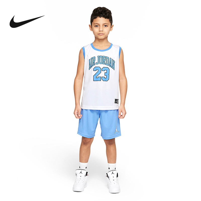 NIKE KIDS耐克小童背心套装运动男小童无袖T恤运动球衣CZ1992-412 运动服/休闲服装 运动套装 原图主图