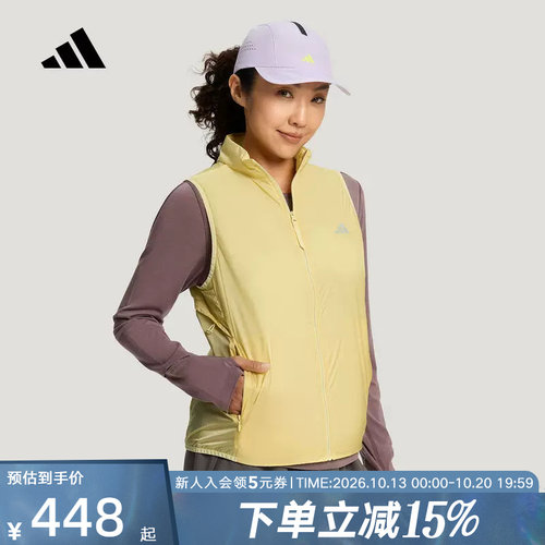 adidas阿迪达斯秋女拒水保暖训练跑步运动棉马甲无袖背心 KX4594