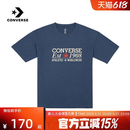 Converse匡威夏新款男子运动T恤