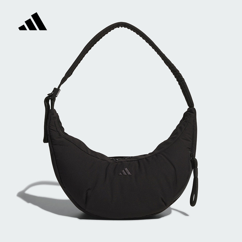 adidas阿迪达斯新款印花拉链蓬松感时尚单肩包女斜挎包 JZ4