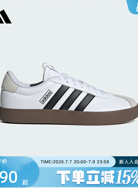 adidas阿迪达斯新款T头鞋板鞋男 VL COURT 3.0 德训小白鞋 ID6285
