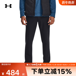 秋冬新款 1379729 裤 长裤 001 子休闲直筒高尔夫运动裤 UA安德玛男裤