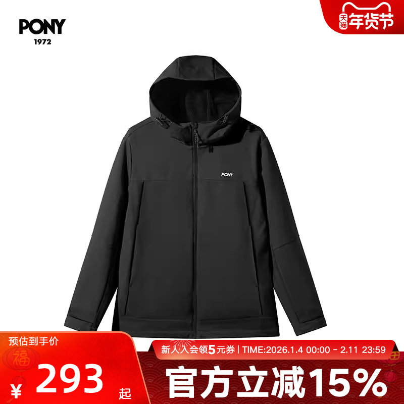 PONY1972 波尼女士短款夹克秋冬季新品防风休闲外套244W2KJ31BK,运动服/休闲服装,运动茄克/外套,淘宝优惠券,粉丝福利购,淘宝优惠卷