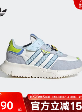 阿迪达斯三叶草男小童迪士尼玩具总动员联名款魔术贴运动鞋JS2472