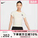 背标草莓印花修身 Nike耐克短袖 133 休闲运动白T恤HQ1196 女夏新款