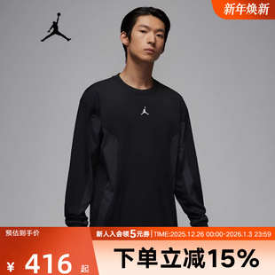 T恤IF1886 JORDAN耐克男针织衫 篮球印花圆领长袖 新款 010 2026春季