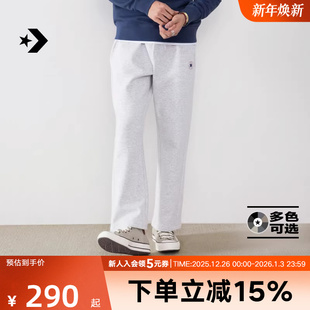 MCJ094 Converse匡威冬季 针织长裤 抽绳松紧腰裤 GGN 男抓绒直筒长裤