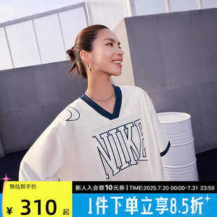 运动休闲T恤球衣HJ0281 复古宽松版 133 女2025夏新款 Nike耐克短袖