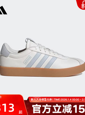 adidas阿迪达斯女VL COURT 3.0休闲板鞋德训鞋「T头鞋」JP6913