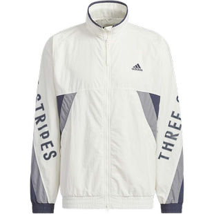 阿迪达斯adidas梭织立领夹克男女装2024春季运动服休闲外套IT4361