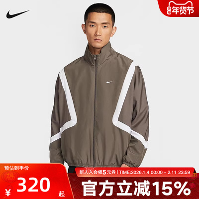 耐克男梭织运动休闲夹克外套