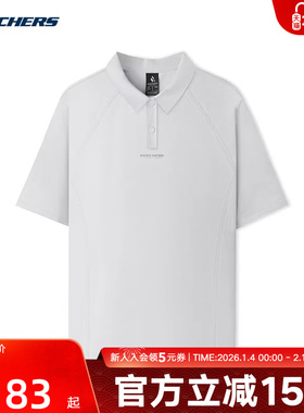 Skechers斯凯奇女子POLO衫舒适凉感吸湿速干休闲运动短袖L225W059
