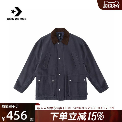 Converse匡威男女外套2026春新品翻领工装口袋休闲夹克UCJ412-GDA