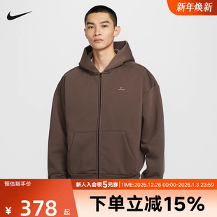 篮球加绒夹克IO3690 耐克开衫 FIT春季 THERMA 237 卫衣男保暖连帽衫