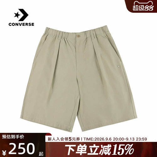 Converse匡威2026夏季男士运动休闲宽松舒适梭织短裤 MCK063-J3W