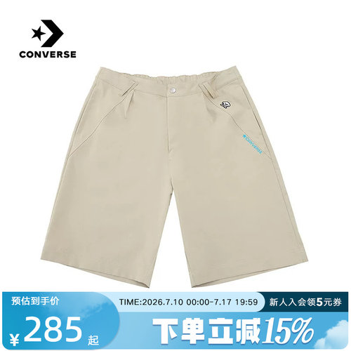 Converse匡威2026夏新款男士运动休闲宽松舒适梭织短裤MCK180-J3W