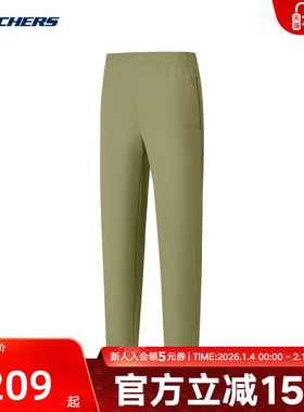 Skechers斯凯奇夏新款运动裤女舒适百搭休闲长裤 P225W230/03YP