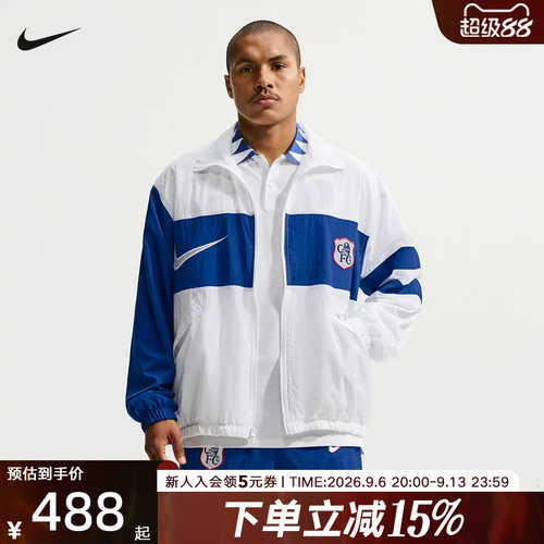 NIKE耐克切尔西26-27足球i96夹克外套秋季新款宽松球衣IO4412-100