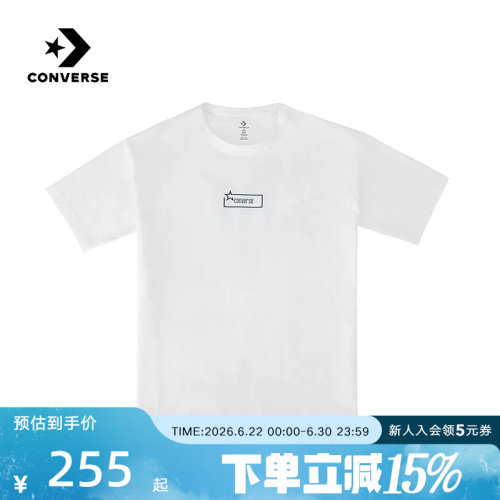 Converse匡威2026夏男士运动休闲圆领宽松百搭短袖T恤 MCJ785-W70