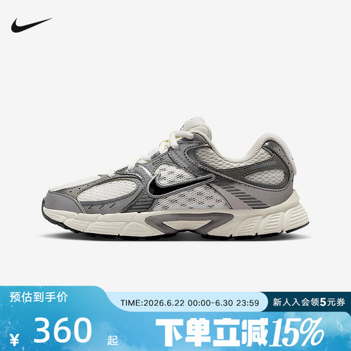 耐克男女童鞋NIKE V5 RNR透气运动鞋网眼轻便复古跑鞋HQ6411-003
