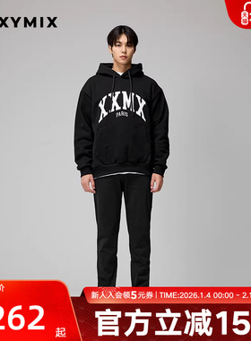 xexymix 杰克茜男大标宽松版拉绒连帽卫衣套头春秋上衣 FXTC2215G