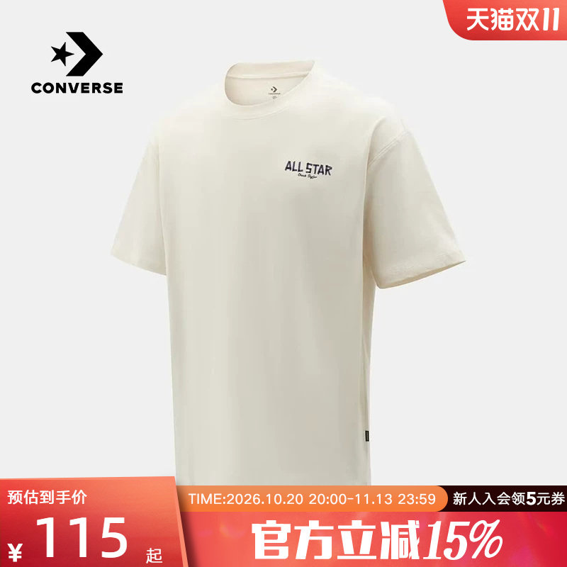 Converse匡威2026夏男士运动休闲时尚舒适圆领短袖T恤 MCK074-W2Y
