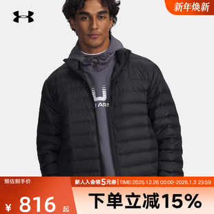 黑色外套6007130 安德玛轻薄排骨羽绒服冬季 运动短款 男士 001 新款