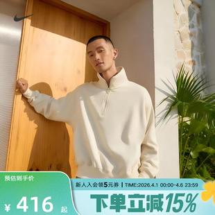 IO7828 229 休闲印花半拉链立领运动套头衫 Nike耐克男子卫衣冬新款