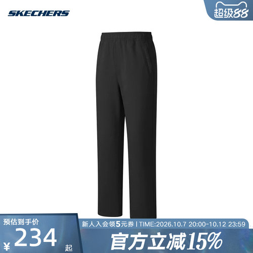 SKECHERS斯凯奇男裤秋冬新款健身保暖运动休闲长裤 P426M055-0018