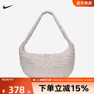 Nike耐克毛绒云朵包男女包斜挎包2025新款 030 运动包单肩包HQ7515