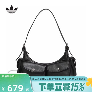 KW4748 adidas阿迪达斯三叶草休闲复古风运动斜挎包26春女单肩包