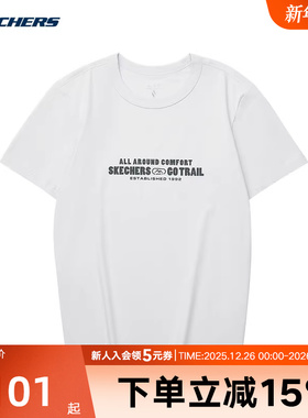 Skechers斯凯奇秋男款短袖运动休闲针织衫上衣 L324M005/02VP