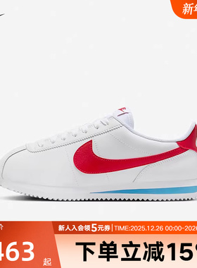 耐克NIKE冬季女鞋CORTEZ复古舒适轻便百搭运动鞋休闲鞋DN1791-108