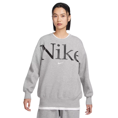 Nike耐克PHOENIX上衣女加绒圆领运动衫新款保暖卫衣FN3655-063