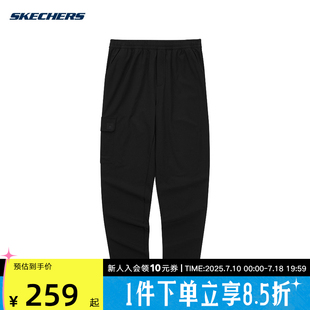 SKECHERS斯凱奇夏季 0018 L224M036 男子休閑運動寬松舒適梭織長褲