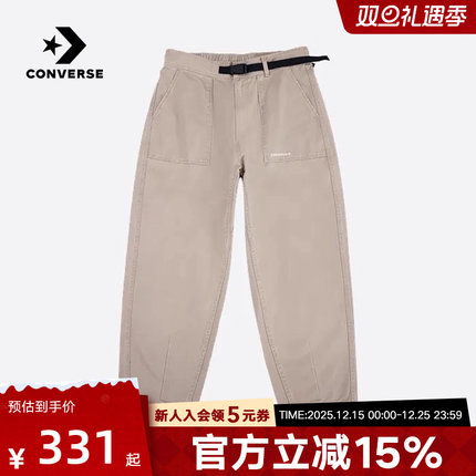 Converse匡威25冬男子梭织长裤工装风舒适运动休闲裤 MCJ128-X9V