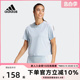 T恤IS1568 女春新款 条纹宽松休闲透气运动短袖 adidas阿迪达斯半袖