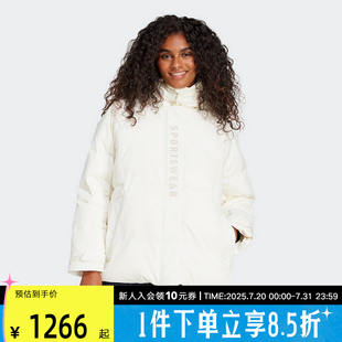 新款 阿迪达斯2024冬季 女子羽绒夹克连帽外套羽绒服保暖舒适JM4618