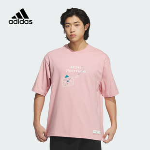 SHIRT 新款 JP4580 Adidas阿迪达斯GRAPHIC 纯棉运动休闲短袖 T恤