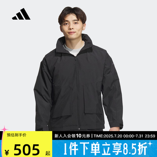 新男子梭织夹克连帽外套运动休闲宽松舒适JL6686 阿迪达斯2024冬季