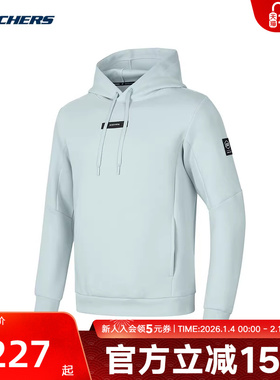 Skechers斯凯奇冬季男上衣连帽休闲卫衣套头衫 P424M013/01MZ